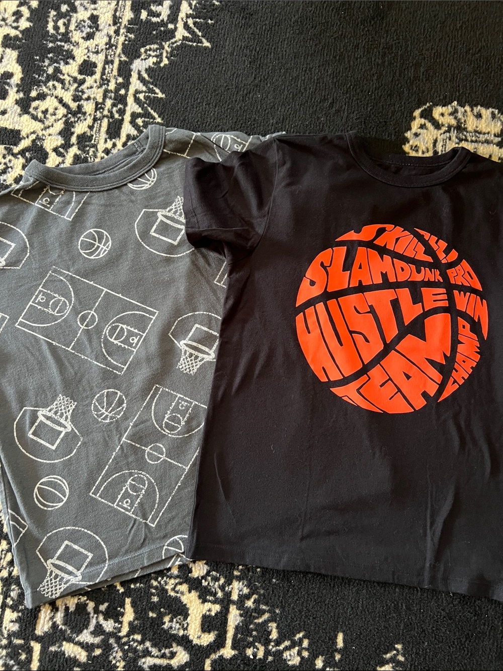 Boys 2 pc basketball graphic tee bundle size (8)